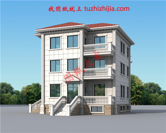 带地下室新农村三层房屋图纸,高大上的外观,内部布局合理,经典的造型