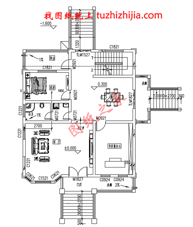 带地下室新农村三层房屋图纸,高大上的外观,内部布局合理,经典的造型