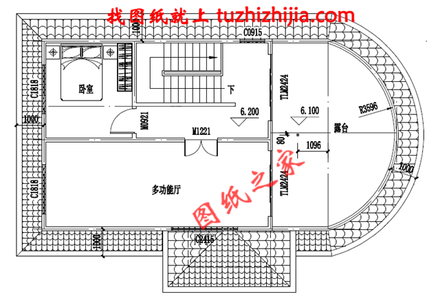 小户型三层别墅房屋设计图纸，占地80多平米，麻雀虽小五脏俱全，布局合理，造价20万左右