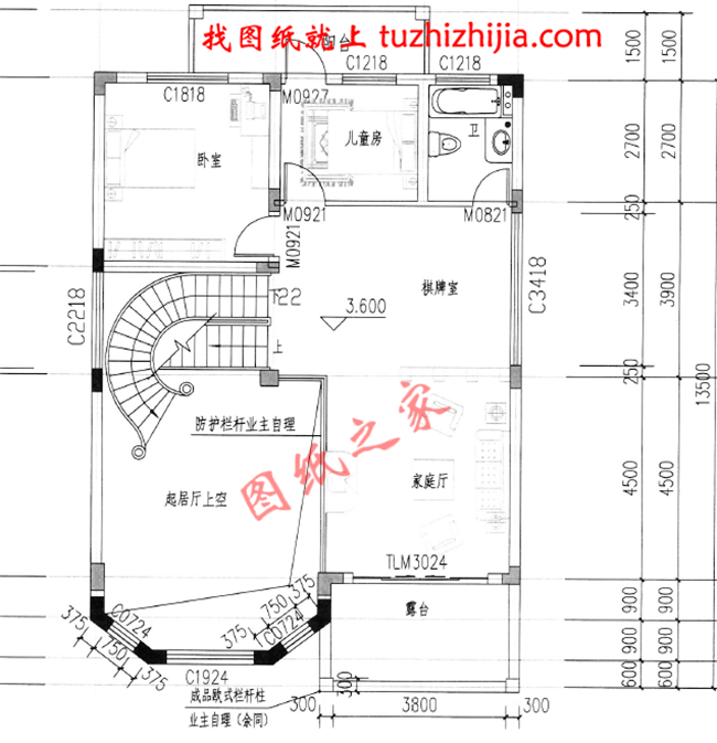 三层新农村自建房屋设计图纸,占地120平米左右,此户型是个开间小,进深大的户型