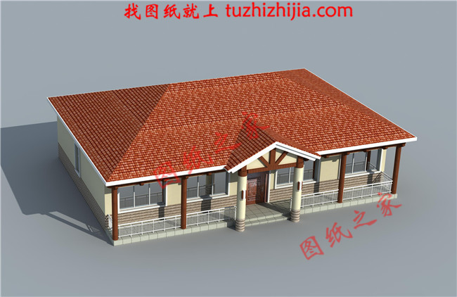 一层平房新农村自建别墅,造价20万以内,占地面积200平米左右,独家设计