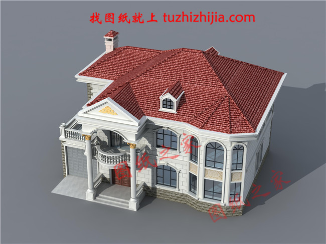 16×12米二层欧式带车库农村小别墅，既舒适又美观