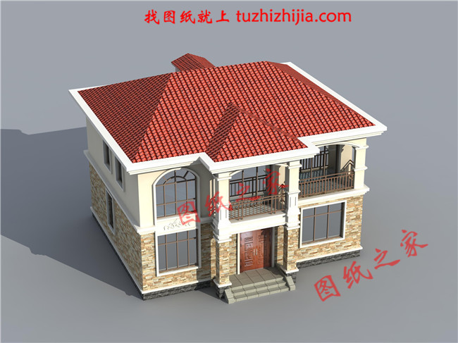 好看又简单的二层楼房,经济实用型的农村小别墅,占地135平米