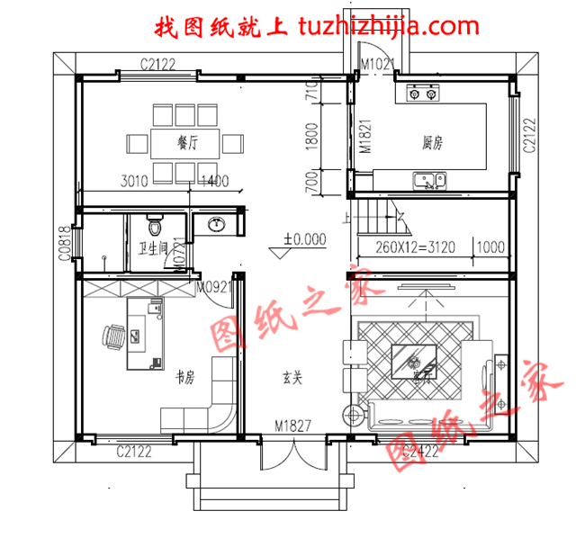 好看又简单的二层楼房,经济实用型的农村小别墅,占地135平米