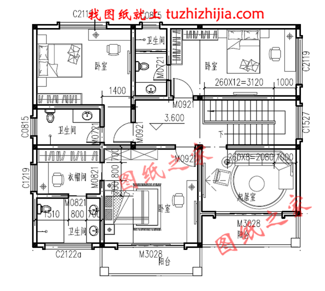 好看又简单的二层楼房,经济实用型的农村小别墅,占地135平米