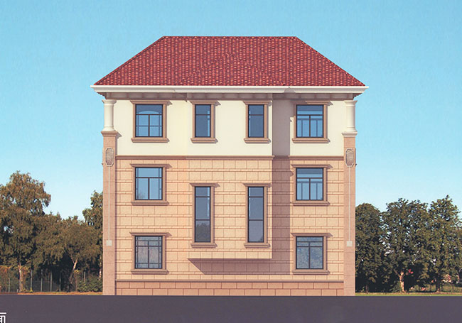 新农村三层房屋住宅设计图纸大全（含效果图）