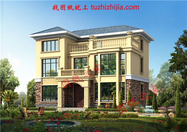100左右乡下三层楼房设计图，户型方正，小面积宅基地的福音