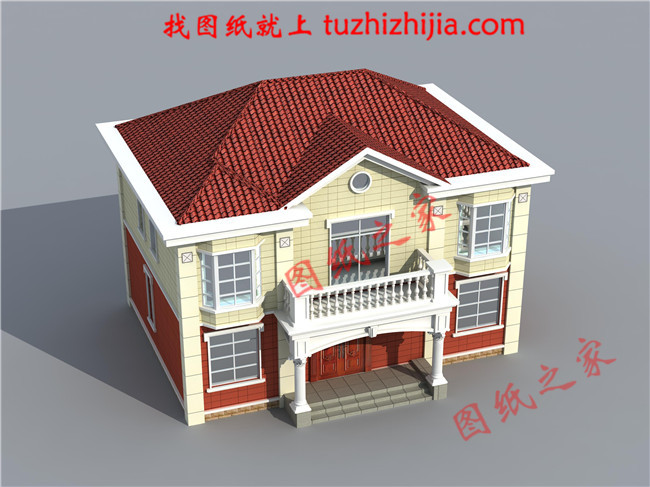 二层楼房设计图,占地120平米左右,符合现代农村的建房政策