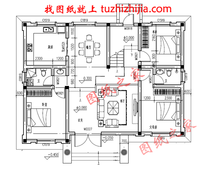 二层楼房设计图,占地120平米左右,符合现代农村的建房政策