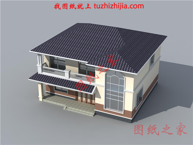 乡下二层楼房住宅设计图纸及效果图,农村二层小洋楼
