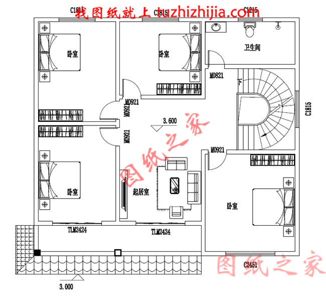 乡下二层楼房住宅设计图纸及效果图,农村二层小洋楼