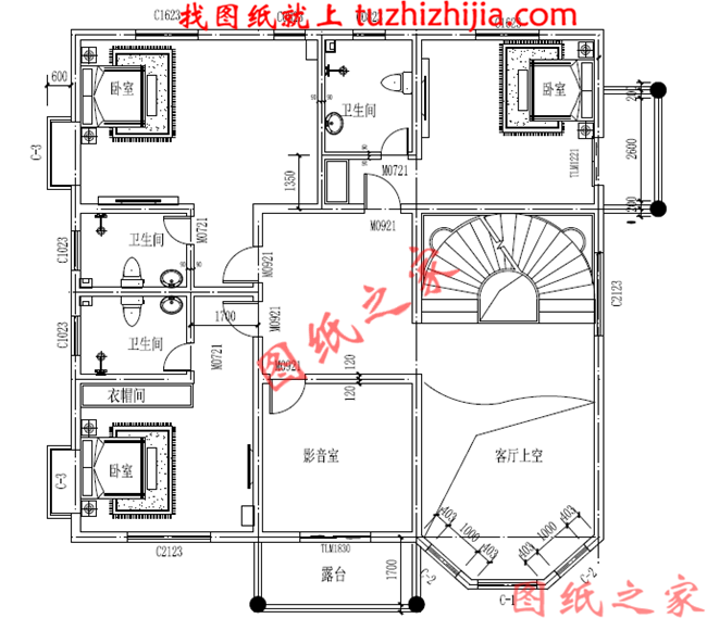 三层复式别墅小洋楼,挑空客厅,布局实用,千万人喜欢的实用户型