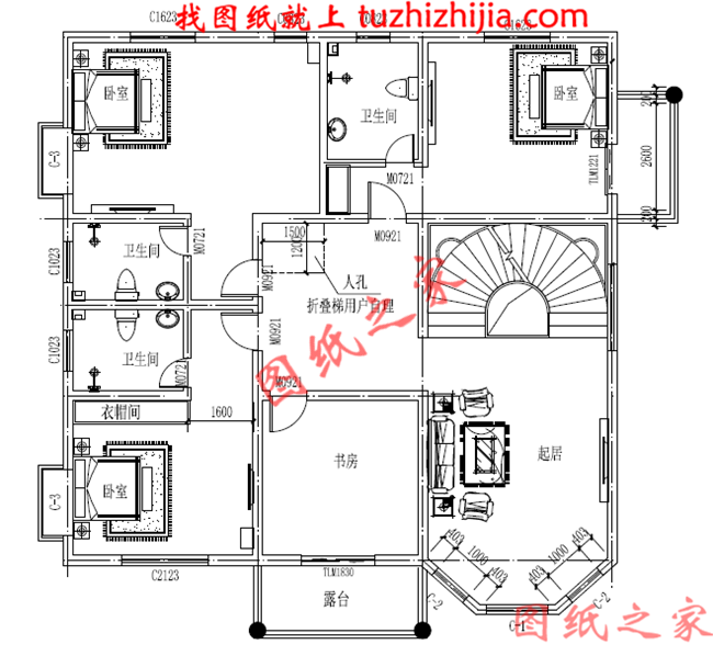 三层复式别墅小洋楼,挑空客厅,布局实用,千万人喜欢的实用户型