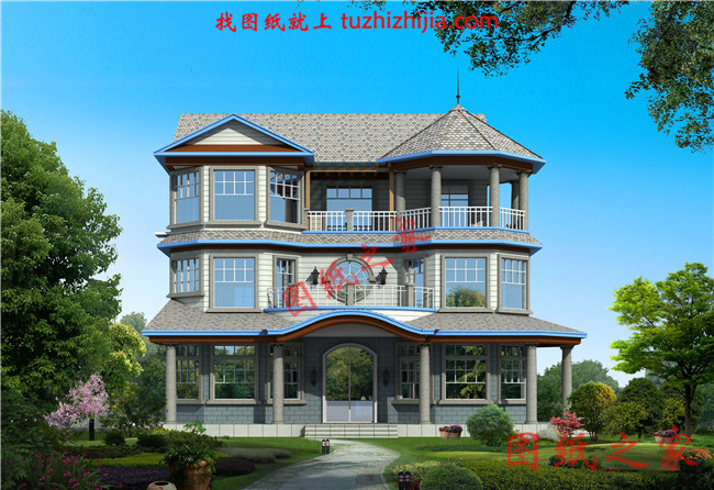 三层新农村住宅房屋设计图，温馨美观的户型