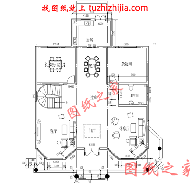 三层新农村住宅房屋设计图，温馨美观的户型