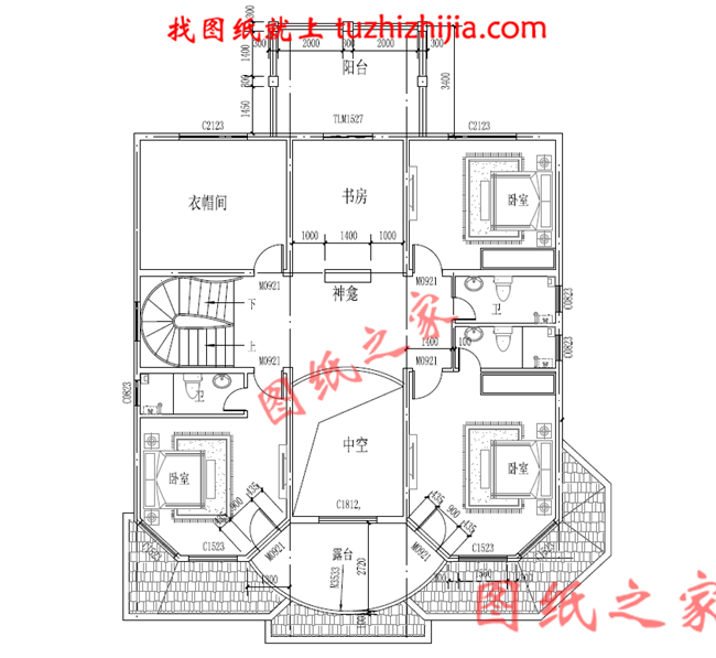 三层新农村住宅房屋设计图，温馨美观的户型