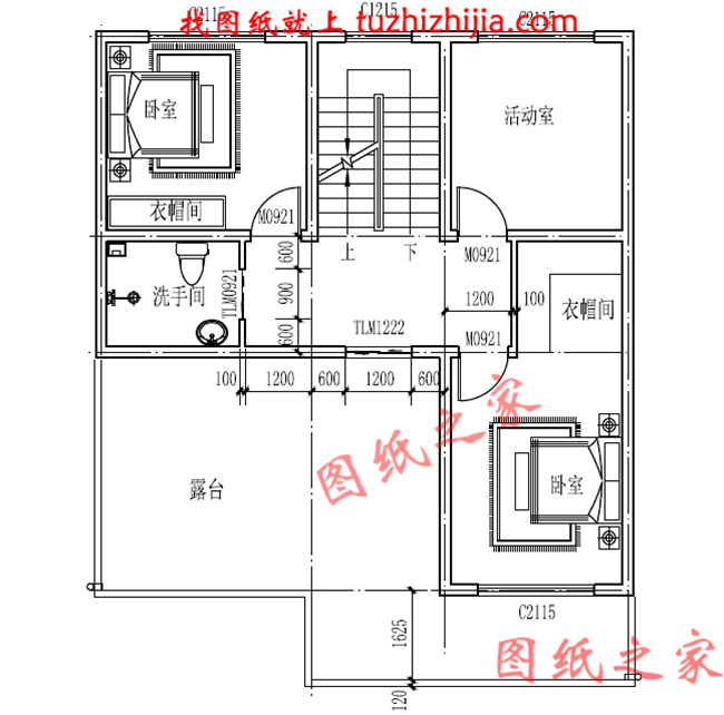 新农村三层楼房设计图,占地90平米,带车库,带大露台
