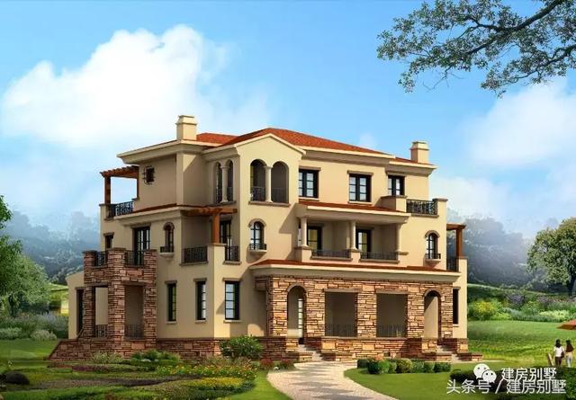 乡村田园别墅外观效果图大全,美不美,自己看
