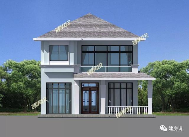 几款现代风二层小洋楼设计图,年轻人的最爱