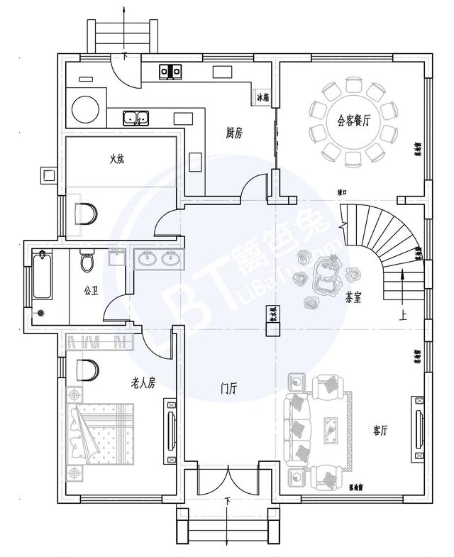 108米x13米兩層別墅設計圖實用且美觀大氣北方再適合不過的戶型