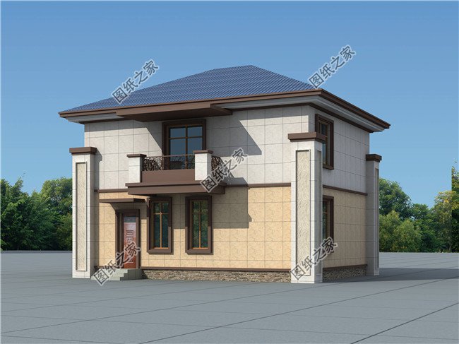 100平方米二层古典中式小别墅设计图纸