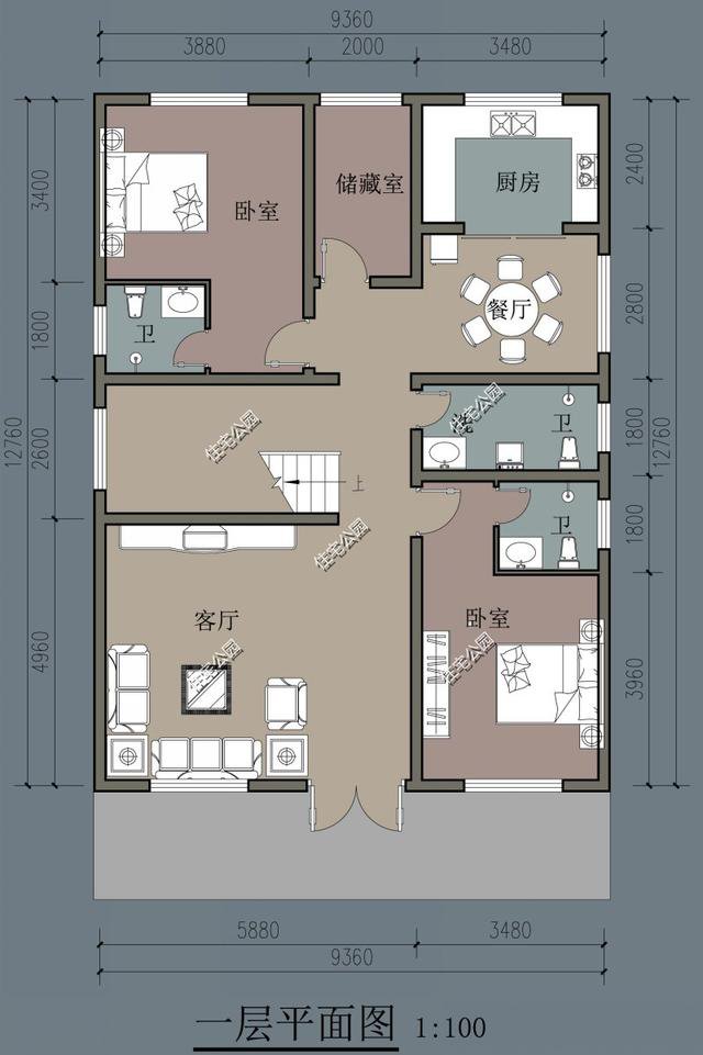 10套小戶型精緻簡約的農村自建房方案戶型圖,適合小宅基地