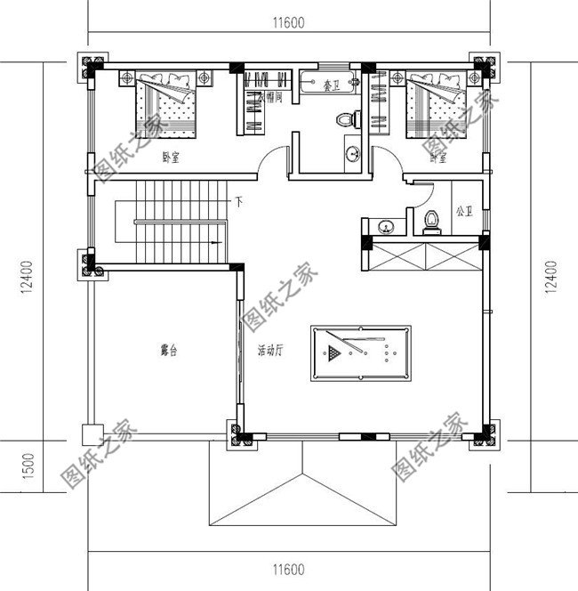 125平方米自建三层别墅施工设计图及效果图