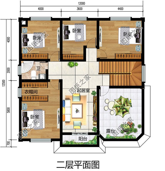 私人二层欧式别墅建筑设计图（效果图+全套别墅设计方案）