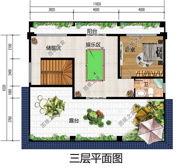 新中式三层别墅设计图纸（含效果图），110平农村自建房施工图推荐