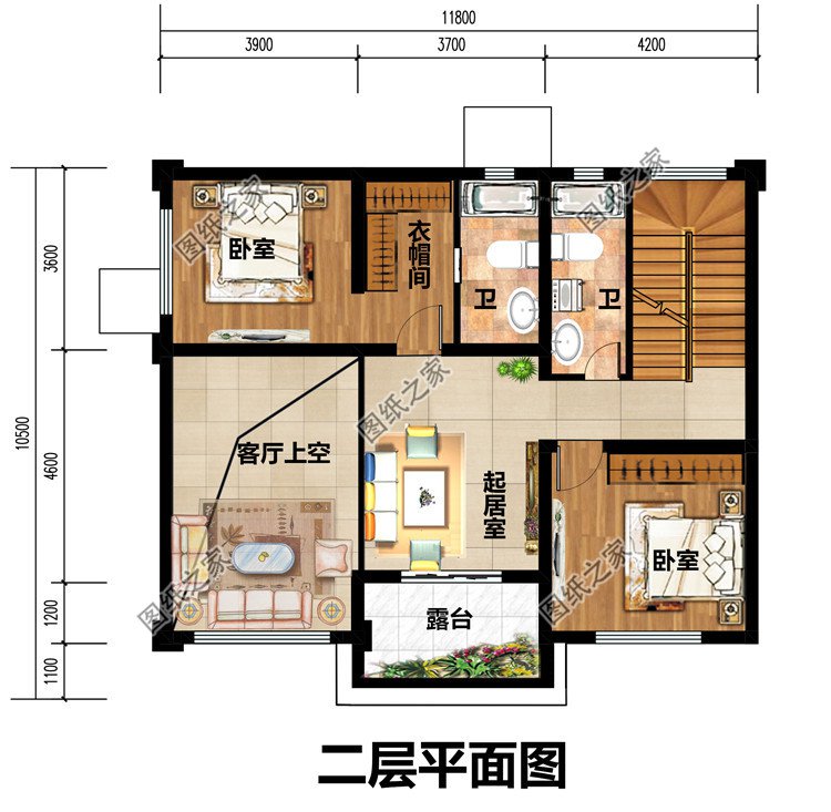 100平新农村三层复式房屋别墅设计图纸，造价30万左右
