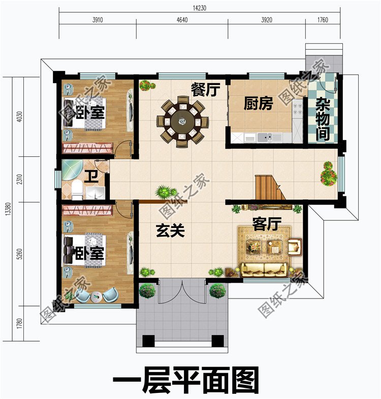 简约而不简单的二层新中式乡墅设计图