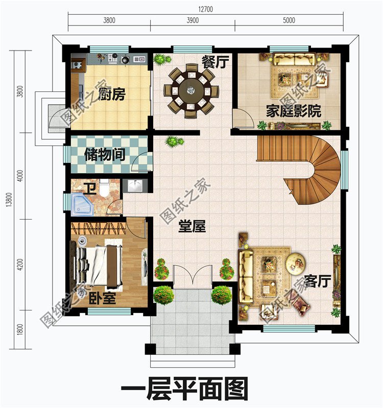 2020年经典新中式三层别墅设计图