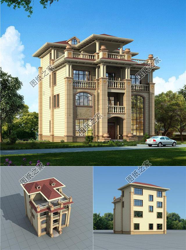 农村三层半楼房设计图,户型简约,建房子娶媳妇,过幸福生活