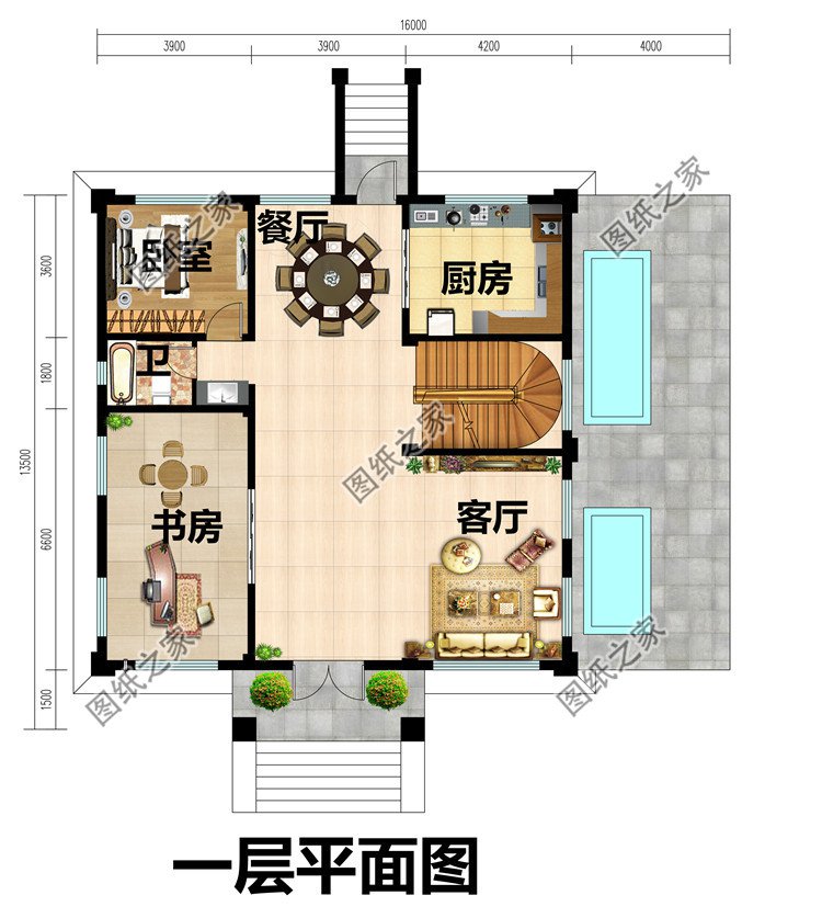 带地下室设计三层自建房别墅设计图