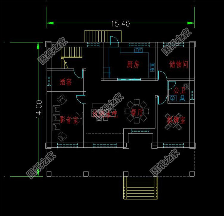 架空自建房设计方案布局1