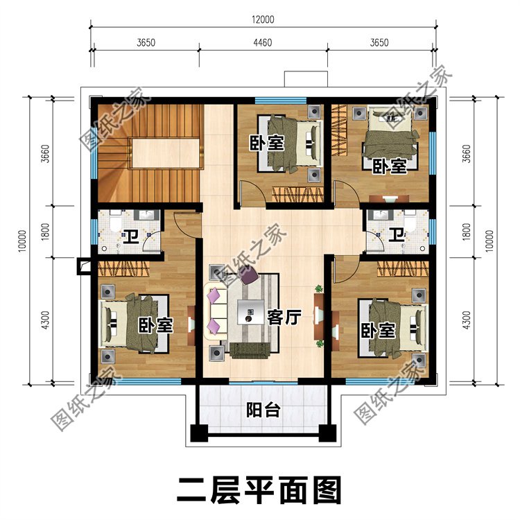 新户型房子设计图二层3