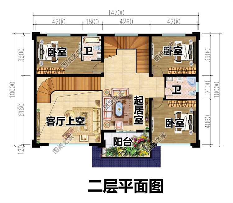 农村自建房三层设计图3