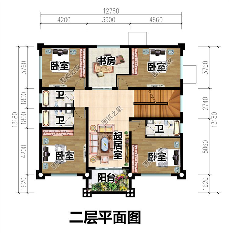 农村自建二层半楼房3