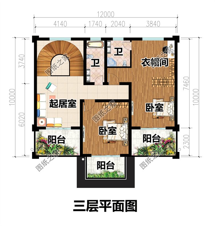 对称新中式自建房4