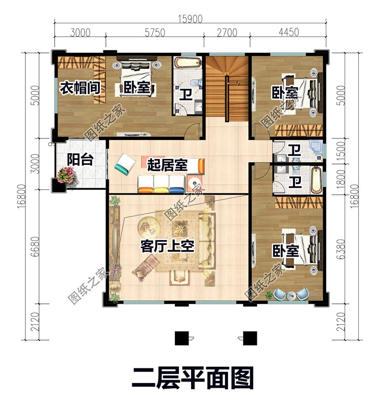 四层复式别墅设计方案3