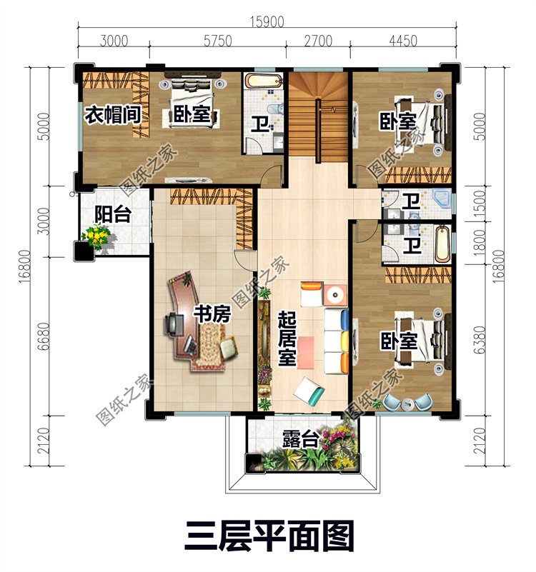 四层复式别墅设计方案4