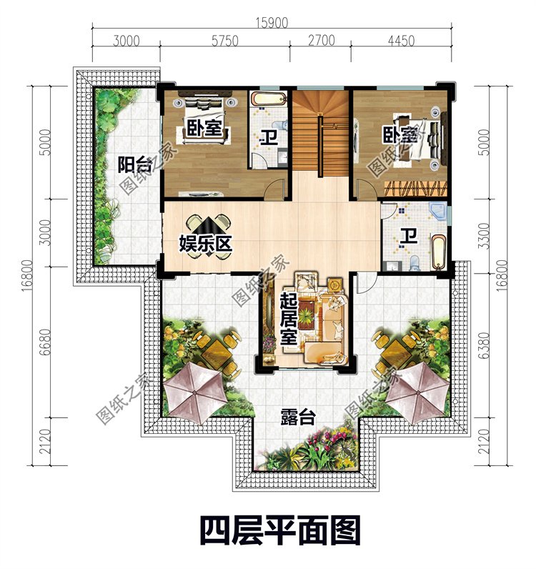四层复式别墅设计方案5