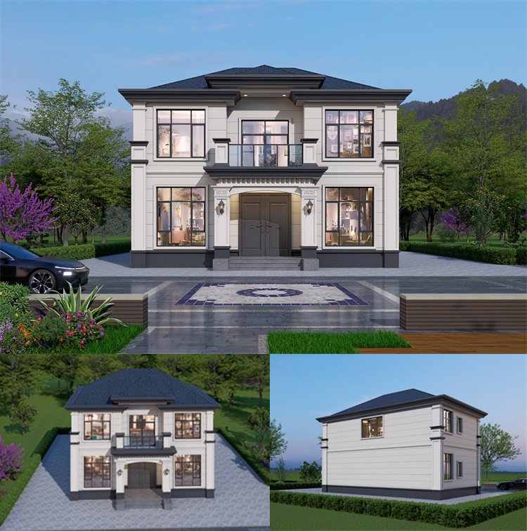 典雅大气二层官帽房设计图1