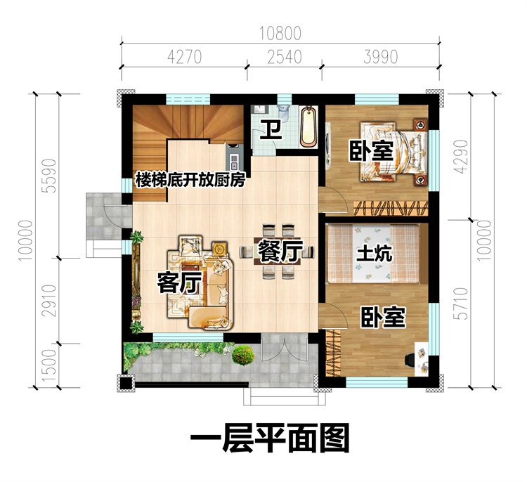 简洁大气二层别墅设计2