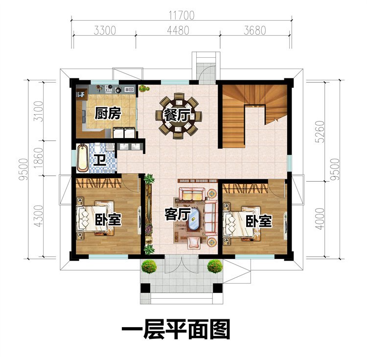 经济适用对称二层自建房2