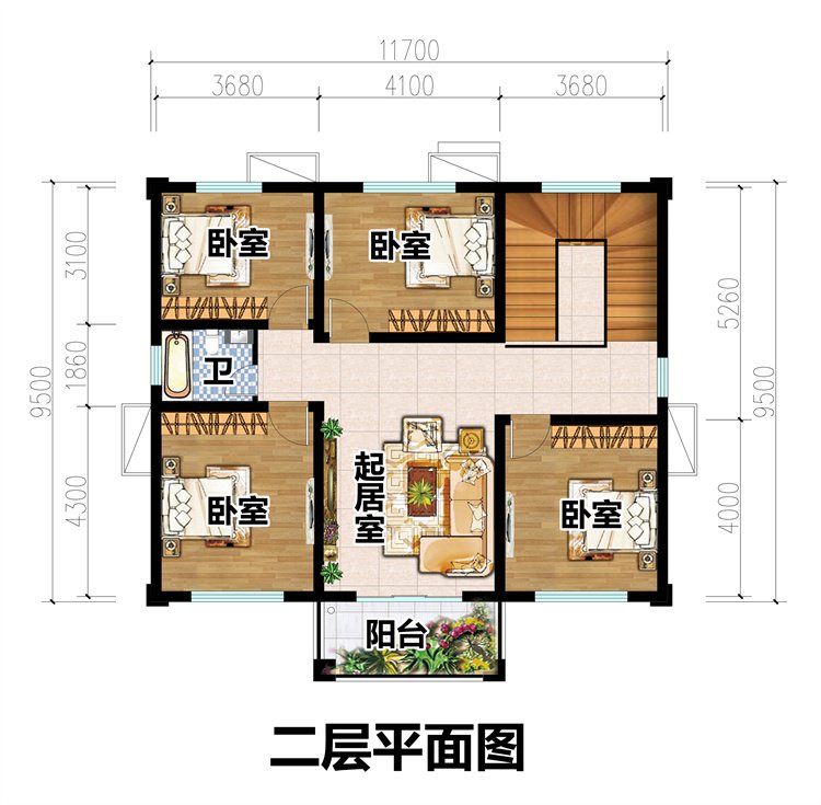 经济适用对称二层自建房3