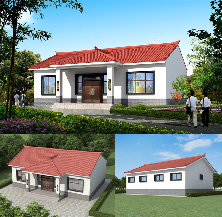 一层农村自建房户型设计图1