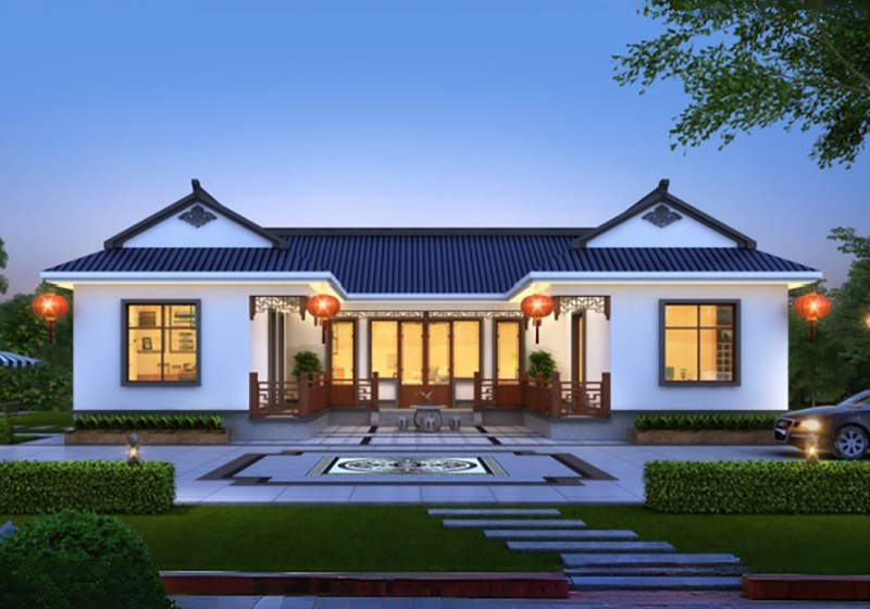 2026年最美中式三合院设计图，白墙灰瓦，建好百年不过时