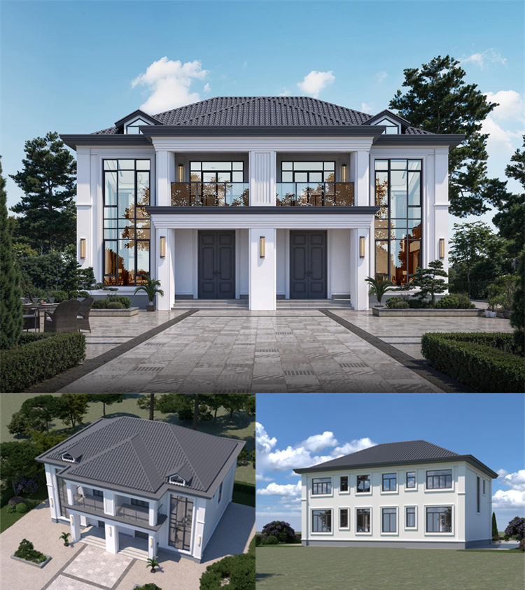 新中式双拼别墅二层设计图1