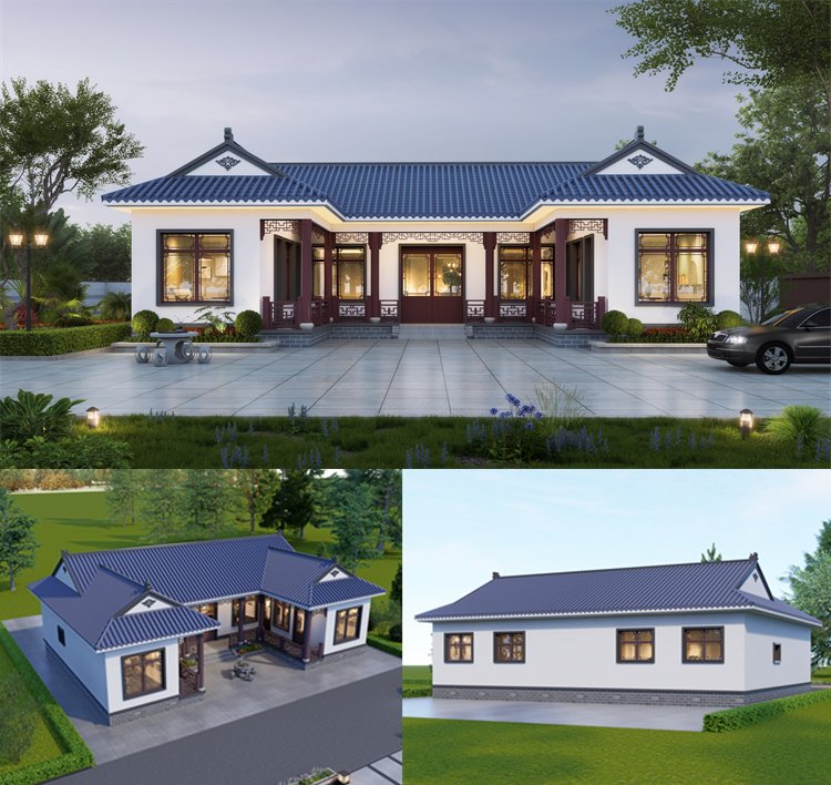 独门独院中式三合院设计图1